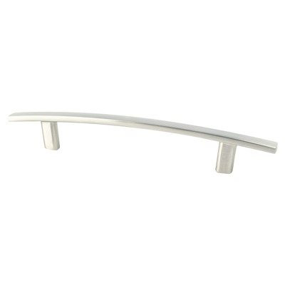 Berenson Transitional Advantage One CC Polished Chrome Bow Pull | Brushed Nickel, 128mm | H91761BPN