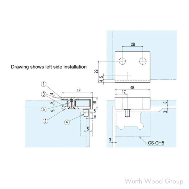 HYBRID IMP BRACKET BLACK, 21" | HYB1521BL