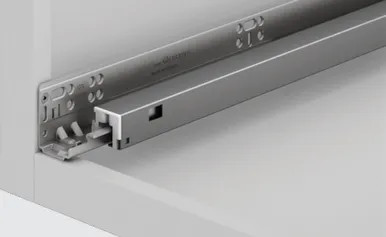 Knape and Vogt Samet 18" Soft-Close Full Extension Undermount Drawer Slides, Zinc - Kvsumb 903 18 | KVSUMB90318