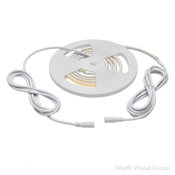 24V 2.2W Top-Emitting Cool White Neoloop Square Flexible Silicone Lighting, 8' Roll, White, 8' 5000K 6X6MM | LN424V3WM50K961