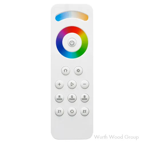 RGB/CCT Wireless Remote Controller, 5.53", White | LRGBCCTRMT1