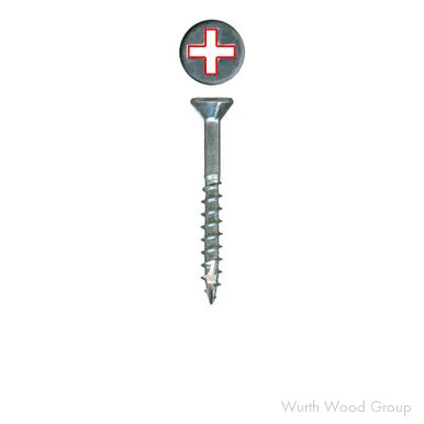 Flat Head #2 Phillips Drive Nibs and Type 17 Point Coarse Thread size: #8 x 3â€ box qty: 2000 color: zinc | WW31500