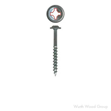 Round Washer Head #2 Recex® Combo Drive Coarse Thread size: #8 x 3” box qty: 1500 color: zinc | WW39785