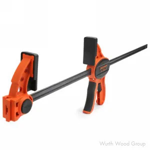 24" One Handed E-Z Hold Expandable Bar Clamp with Grip lever Handle, 3-3/8" Throat Depth | 33424