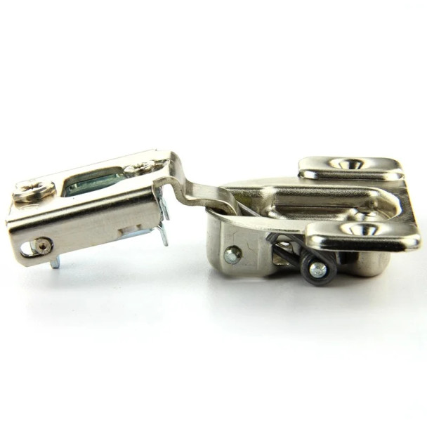 Blum Compact 38N Self-Close 1/2" Overlay Face-Frame Hinges Nickel, 105 deg Screw-On - 38N355CE08 | 38N355CE08