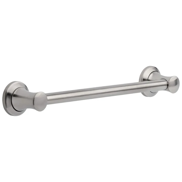 Liberty Hardware 18" Transitional Decorative Grab Bar, Brilliance Stainless Steel | 41718SS