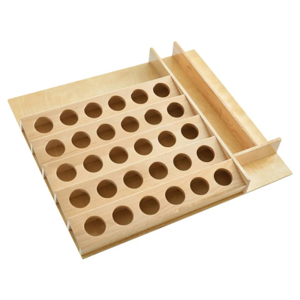 Rev-A-Shelf 4SDI Series 22"Wx19-3/4"Dx2-3/8"H Maple K-Cup Drawer Insert, -4CDI-24-KCUP-1 | 4CDI24KCUP1