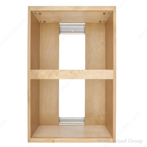 Rev-A-Shelf 4VLWCSC Series x Double Bin Bottom Mount Waste Container Pullout Frame with Soft-close Full extension Slides, - 4VLWCSC-21F-12 | 4VLWCSC21F12