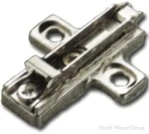 Clip-On 2-Cam Adjustable Wing Mounting Plate, Nickel-Plated, Screw-On, 5mm | BAR4R3916