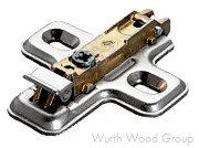 Clip-On Cam Adjustable Wing Mounting Plate, Nickel-Plated, Screw-On, 3mm | BAV3M39F