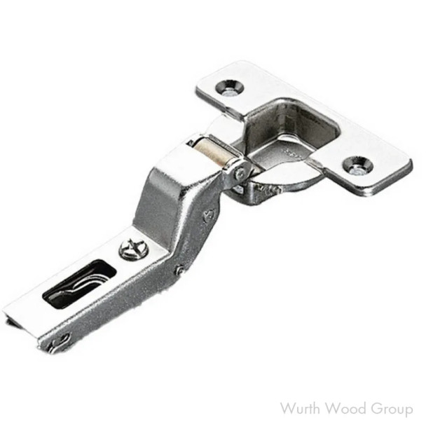 Salice 200 Series Self-Close Inset Overlay Face-Frame;Frameless Thick Door Hinge Nickel, 94° Screw-On - C2PBP99, 94 DEGREE | C2PBP99