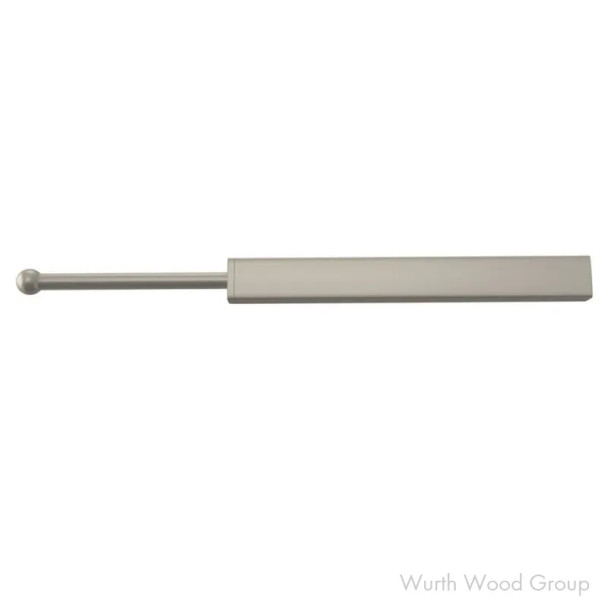 Sidelines Satin Nickel Pull Out Valet Rod 15/16"W x 13-3/4"D, Side Mount, Aluminum, 35lb Weight Capacity - CVLSL-14-SN-1, 14" | CVLSL14SN1
