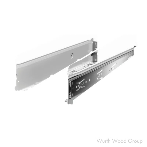 ZBox 6023 Drawer Slide with 100lb Capacity, Full Extension, 3-3/8", White Epoxy, 14, 13 3/4" L X 3/12" H | GR3013403