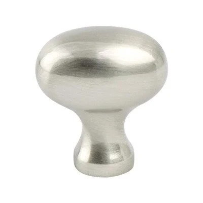 Berenson Transitional Advantage Three Series Brushed Nickel 1-1/8" (28.5 mm) L x 3/4" (19 mm) W Knob, - 0920-1BPN-P, 34MM