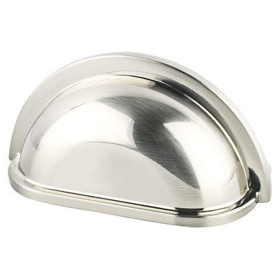 Berenson Traditional Advantage Three 3 inch CC Cup Pull | Brushed Nickel | H93871BPN