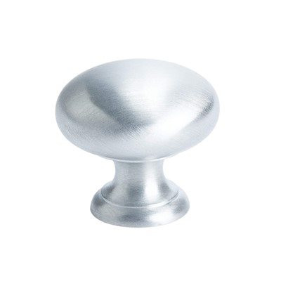 Berenson Plymouth Series Satin Chrome 1-1/4"Diameter Knob, - 9958-1SC-P | 1-1/4" | H99581SC