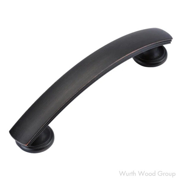 Hickory Hardware American Diner Series 3-3/4" (96 mm) Center to Center Vintage Bronze Pull, - P2141-VB | P2141-VB