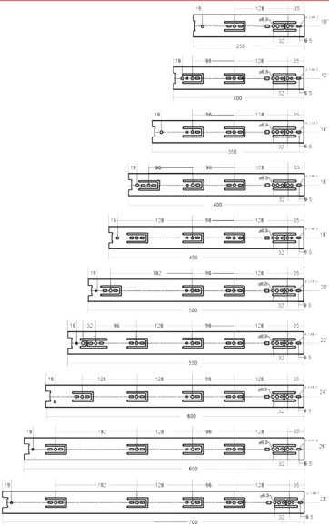 Dongtai PRO 100 Rear Mounting Bracket for Drawer Slides | PRO100RB