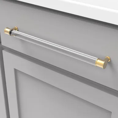 Lucent Cabinet Pull 12"c/c acrylic | PRO79CABGB