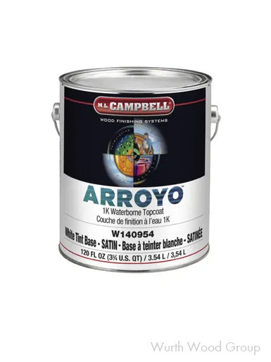 ARROYOâ„¢ 1K Waterborne White Topcoat, 5 GALLON | W1409525