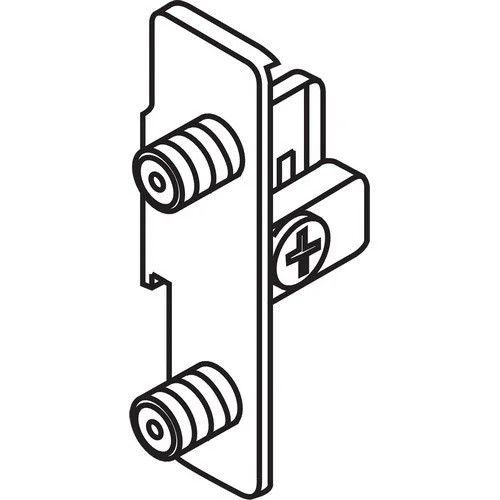 Metabox 320N Right-Hand Standard Front Fixing Bracket, Press-In, 2-1/8", Nickel-Plated | ZSF161004