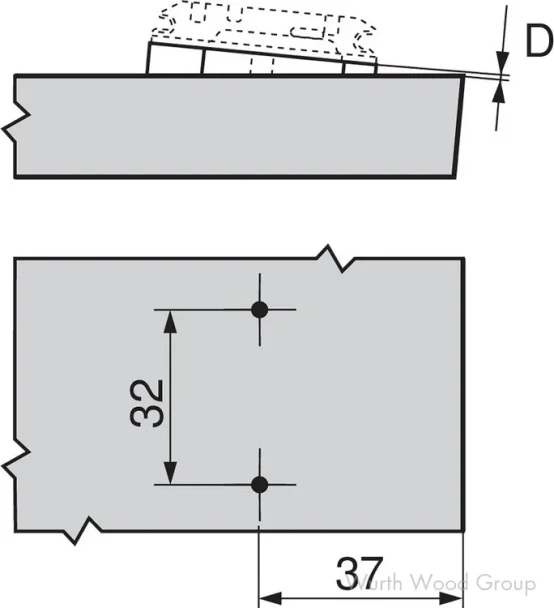 Clip Top +5˚ 4mm Angled Spacer, Nickel-Plated | 171A5010