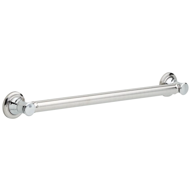 Liberty Hardware Traditional Decorative Grab Bar | 24", Polished Chrome | 41624