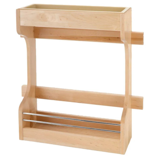 Rev-A-Shelf 4SBSU Series Door Storage Natural Maple 16-1/2"Wx18-1/2"H, - 4SBSU-21, 16 1/2" (419 mm) W x 5" (127 mm) D x 18 1/2" (470 mm) H | 4SBSU21