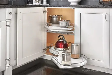 Rev-A-Shelf The Cloud 2-Tier Right Hand Blind Corner Kit for 18" Opening in Gray, Standard Slides, 5372-18-MP-R | 537218GRR