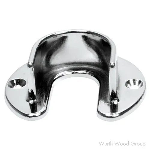 1-5/16" Diameter Open Flange for Round Closet Rods, Dull Brass Finish | 5413347043