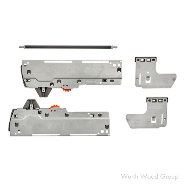 Rev-A-Shelf 5LB Tip On Kit 3-1/2" Gray Bottom Mount Waste Pullout with - , 5LB-TOKIT-18, 18" | 5LBTOKIT18