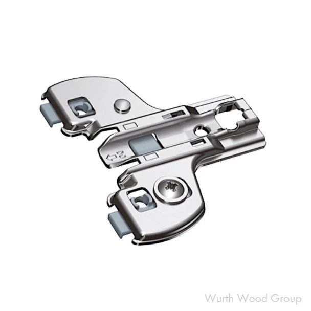 Sensys Cam Adjustment Universal Face Frame Mounting Plate, Nickel-Plated, Screw-On, 4.5mm, 4.5MM (1/2" OL) | 9090884