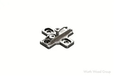 Salice Slide-On Mounting Plate with Hinge Arm, Nickel-Plated, Screw-On, 9mm | B2R3E9915