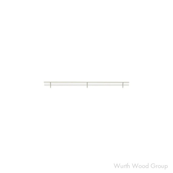 29" Sidelines Wire Shoe Rail, Satin Nickel Finish, 30" | CSRSL30SN10