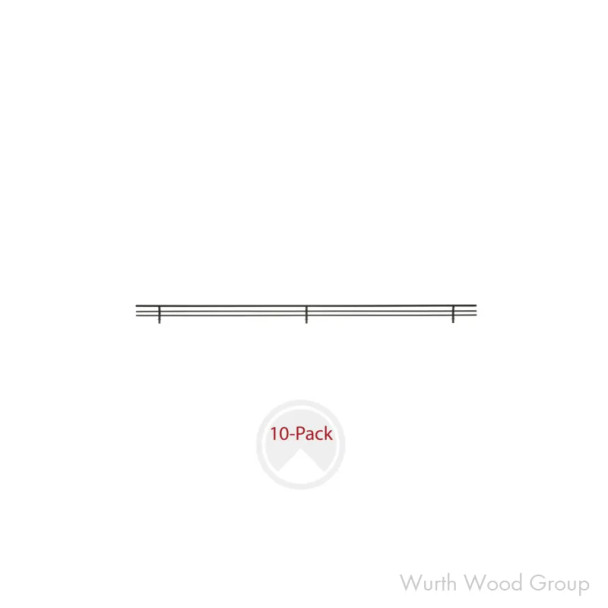 Sidelines Deluxe Shoe Rails, 36" Matte Black Finish - Sidelines CSRSL-36MB-10, 35"W X 2" H | CSRSL36MB10