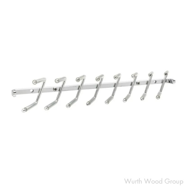 Sidelines Deluxe Matte Black 2-5/16"W x 13-25/32"D Pullout Tie Rack, Steel - CTRSL-14-MB-1, 14" | CTRSL14MB1