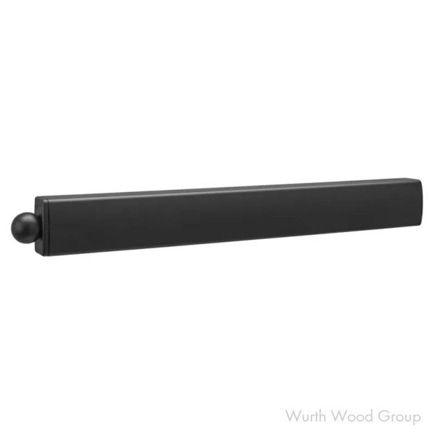 Sidelines Matte Black Pull Out Valet Rod 15/16"W x 13-3/4"D, Side Mount, Aluminum, 35lb Weight Capacity - CVLSL-14-MB-1, 14" | CVLSL14MB1