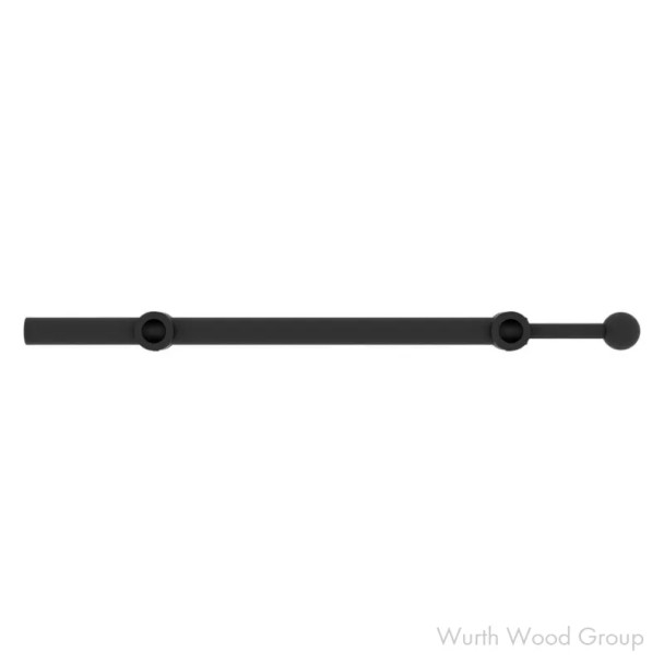 Rev-A-Shelf Black Pull Out Valet Rod 1-1/4"W x 14"D, Side Mount, - CVR-14-MB, 13-3/4" | CVR14MB