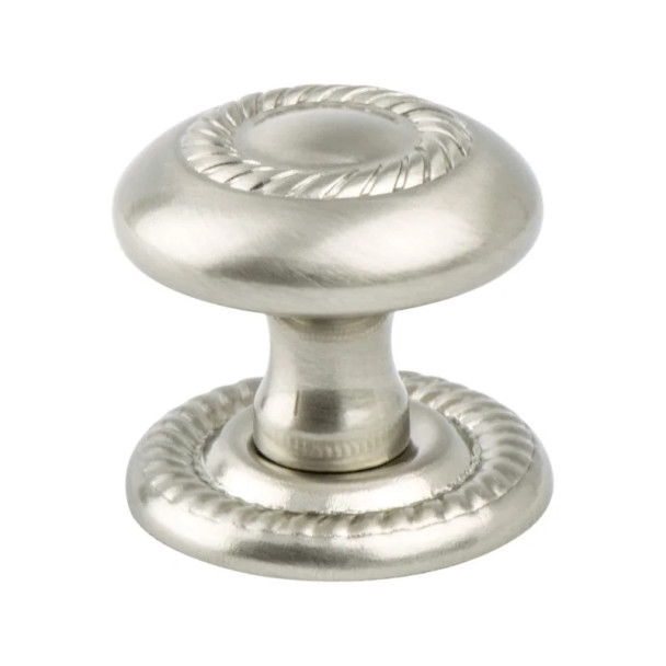Berenson Advantage Plus 4 Knobs, Diameter: 1 1/4", Brushed Nickel, Height: 1 1/8" | H09551BPN