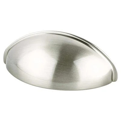 Berenson Transitional Advantage Three Series 2-1/2" (64 mm) Center to Center Brushed Nickel Cup Pull, - 0963-1BPN-P, 64MM