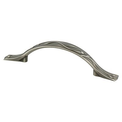 Berenson Art Nouveau Pulls | Vintage Nickel, Center: 128mm, 7 15/16", Height: 1 3/4", Width: 1" | H40151VTN
