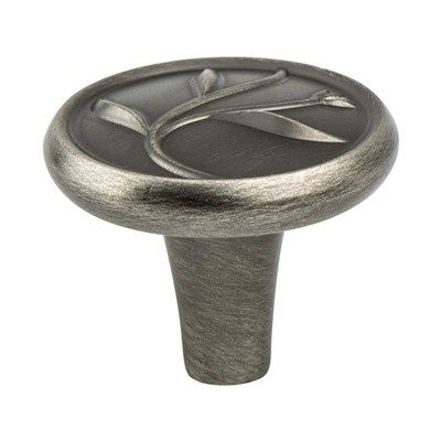 Berenson Art Nouveau Knobs | Vintage Nickel | H40181VTN