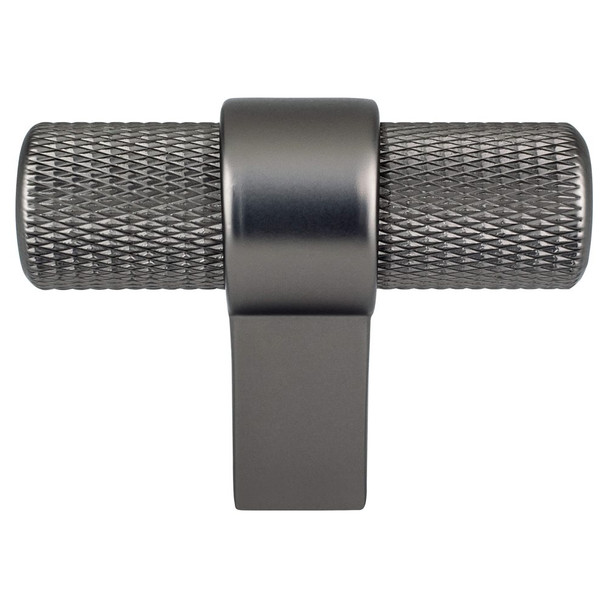 Berenson Radial Reign Matte Black and Modern Brushed Gold Knob | Slate | H50424SLT
