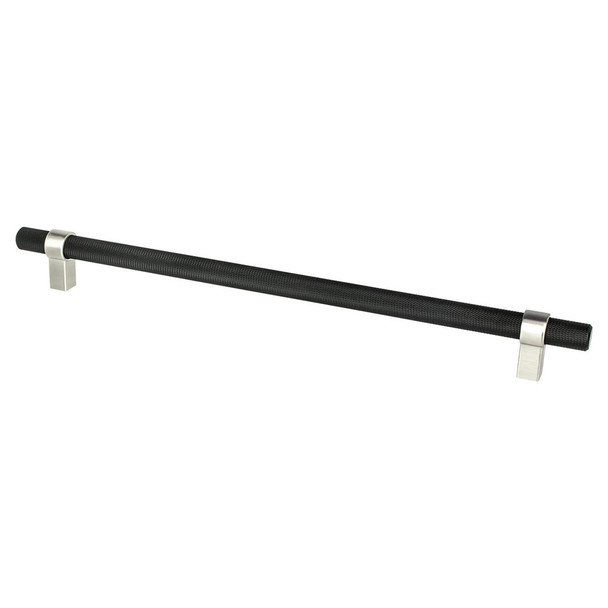 Berenson Radial Reign 12in. CC Length | Matte Black and Brushed Nickel | H5065455BPN