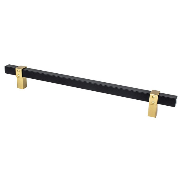Berenson Rivet Rebel 224mm CC Length | Matte Black and Modern Brushed Gold | H5112455MDB