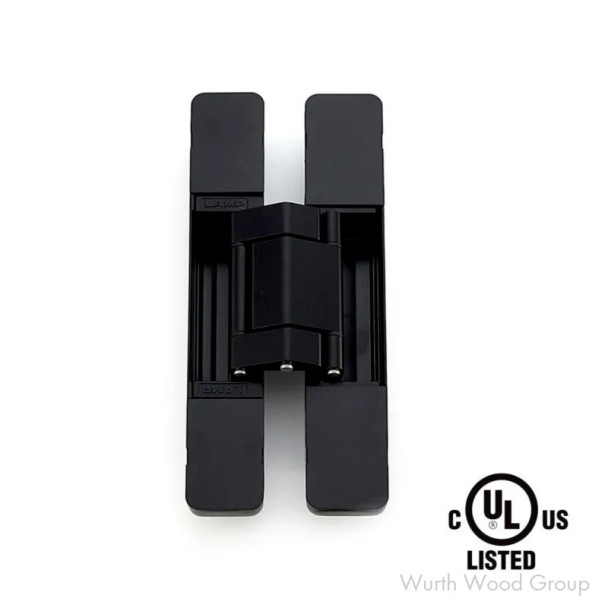 Sugatsune HES3D 3 Way Adjustable Concealed Hinge, Matte Black, - HES3D-E190BL-UL, FOR 1-1/2" DOORS | HES3DE190BLUL