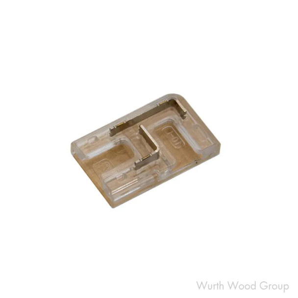 FlexTape SMD Back-To-Back 90° Connector, Clear (5/Bag) | LFLTPECON90DFE
