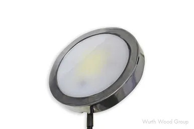 Tresco Lighting Power Pockit LED Series, Nickel | LPOC3LEDSFRWNI