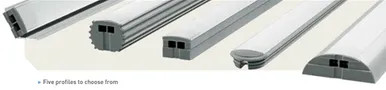 Infinex Plastic Square End Cap Set, Gray | LXSQRECPGY1