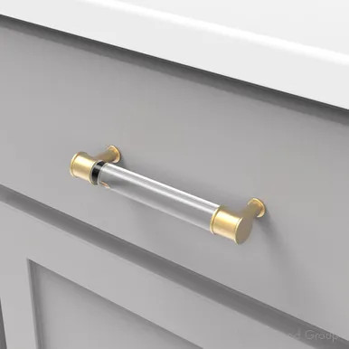 Lucent Cabinet Pull 28mm c/c acrylic | PRO80CABGB